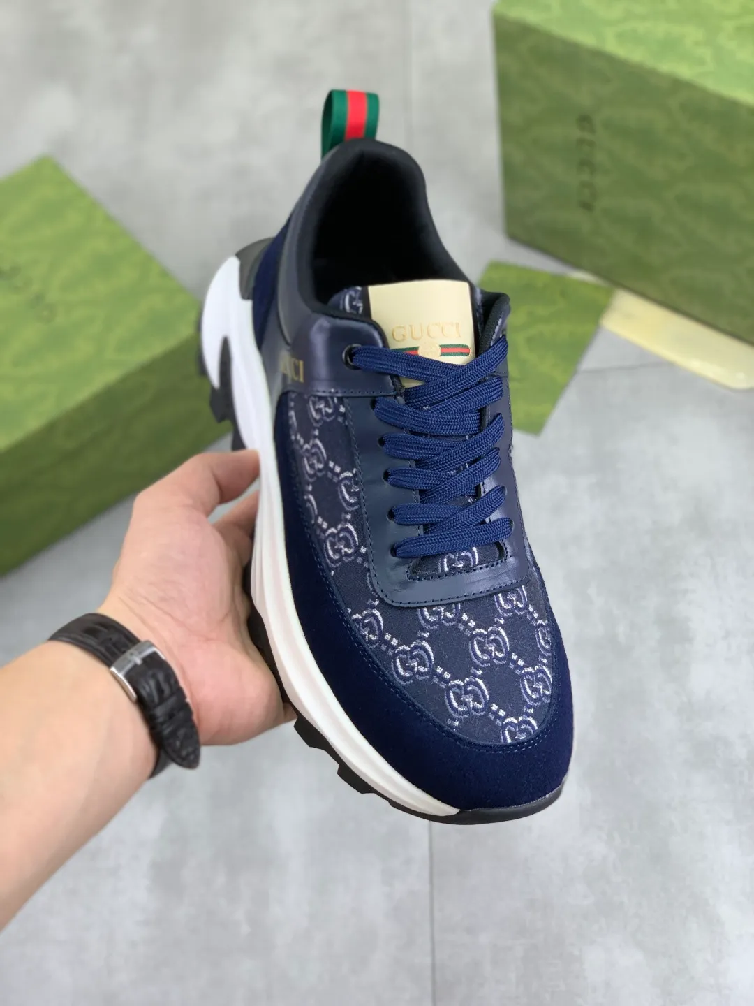 Men's shoes 💰P440💰[New model] (GUCCI) official website's latest 🎁🎁casual and fashionable men's shoes👟, hot style💥 style is simple and elegant, exclusive for trendy men. Unique official website's latest brand double G element 👑Gucci original style Decoration, fashionable and generous, made of original frosted calfskin ✅ fully imported first-layer pigskin lining, the official website specifies wear-resistant, lightweight original rubber casual outsole, classic model taken in real life 🎬38-44 (customized for 45) 4️⃣ colors available